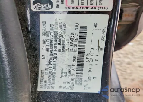 2013 Ford Fiesta Se z USA, uszkodzony, nr VIN 3FADP4BJ5DM162211